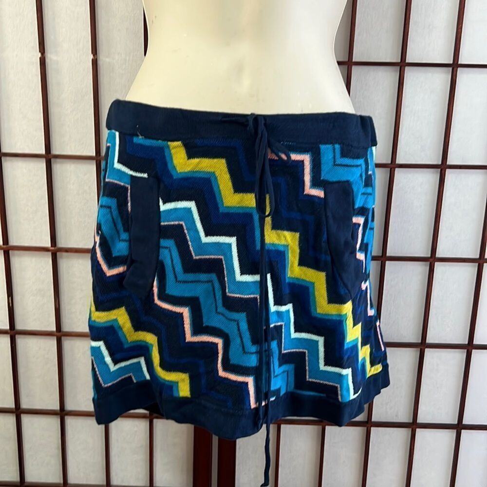MISSONI FOR TARGET MULTICOLORED MINI SWEATER SKIRT SIZE L